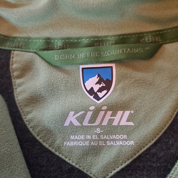 KUHL Women's Sovana Pullover Forest Green 1/4 Zip Long Sleeve Chianti Fleece Sm - Picture 5 of 10